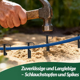 GARDENIX AquaPIN tuinslanganker, 50 stuks, grondpen, bevestigingsanker voor druppelslang, irrigatieslang, verbindingsvork