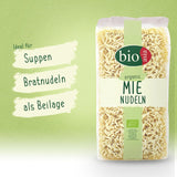 BIOASIA Biologische Mie Noodles, tarwenoedels zonder ei, snel en eenvoudig bereid, vegetarisch (8 x 250 g)
