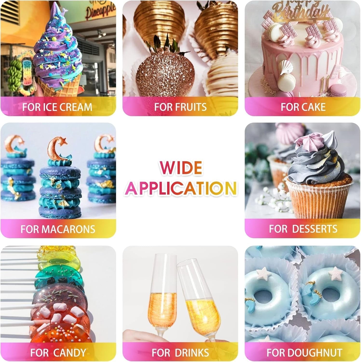 Eetbare glitterspray - 22G Eetbare glitter, eetbaar glitterpoeder voor drankjes, taartdecoraties, macarons - Voedselkleuring glitterpoeder, eetbare glitter voor cocktails, muffins (roze)