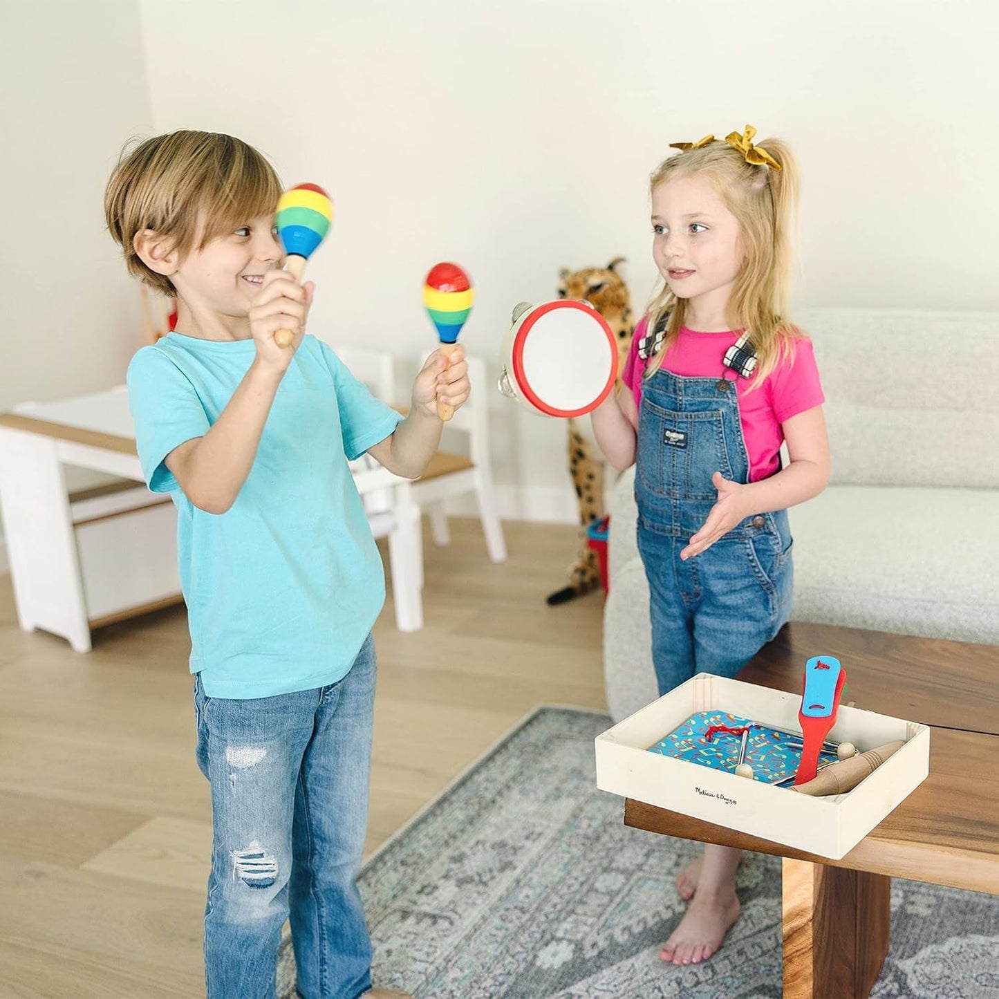 Melissa & Doug Een band in een doos | Educatief speelgoed | Muzikaal speelgoed voor kinderen | 3+ | Cadeau voor jongens of meisjes Naty Shop Babyspeelgoed