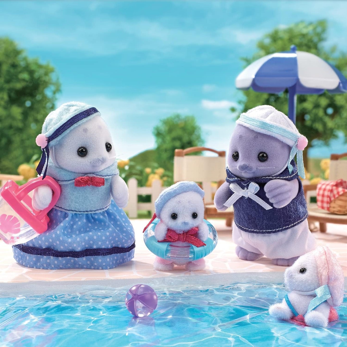 Sylvanian Families - 5759 Seal Family dierenfiguur Gedetailleerd speelgoed voor kinderen vanaf 3 jaar
