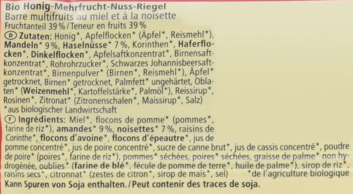 Bio Obstsalat-Riegel, 16er-pakket (16 x 40 g)