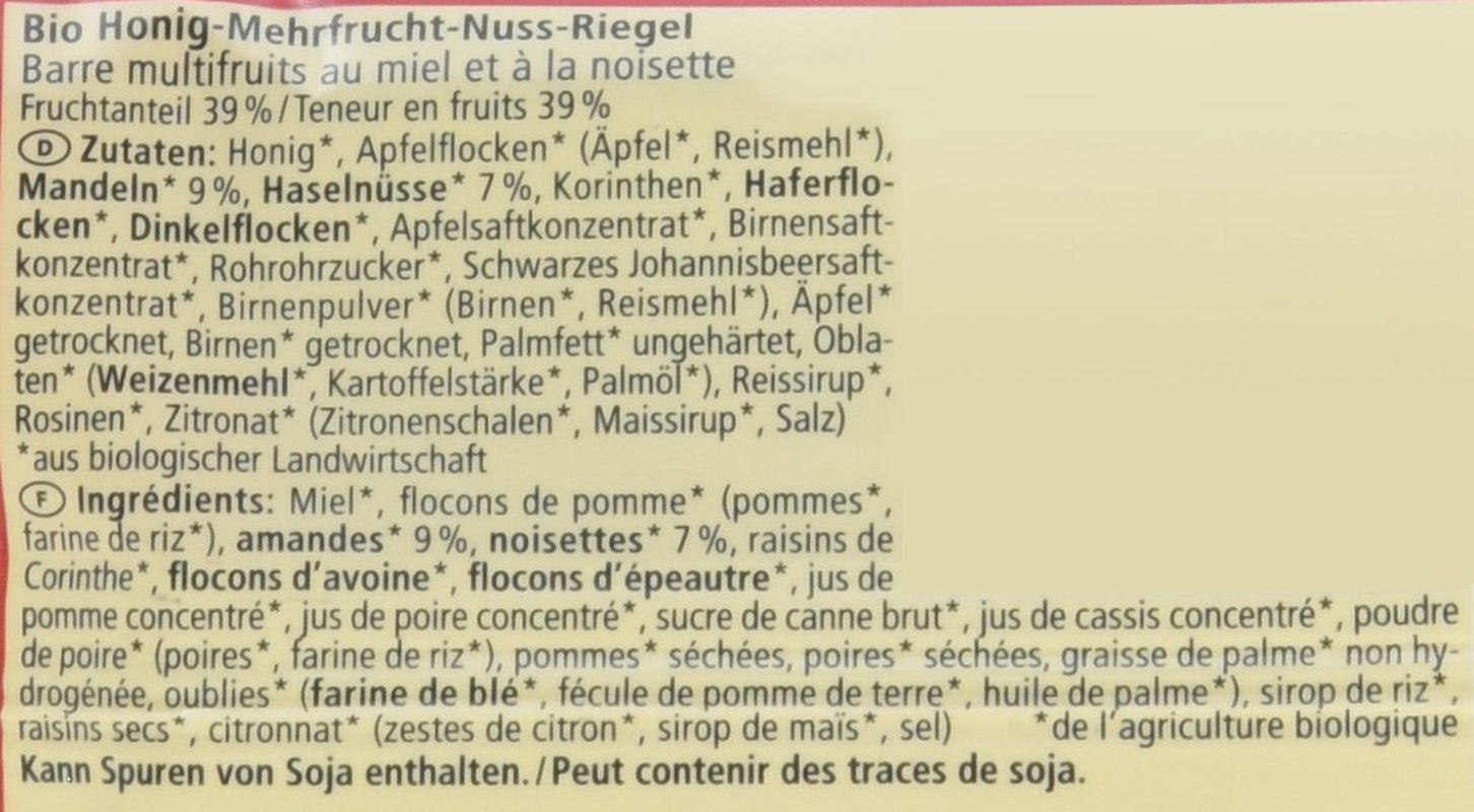 Bio Obstsalat-Riegel, 16er-pakket (16 x 40 g)