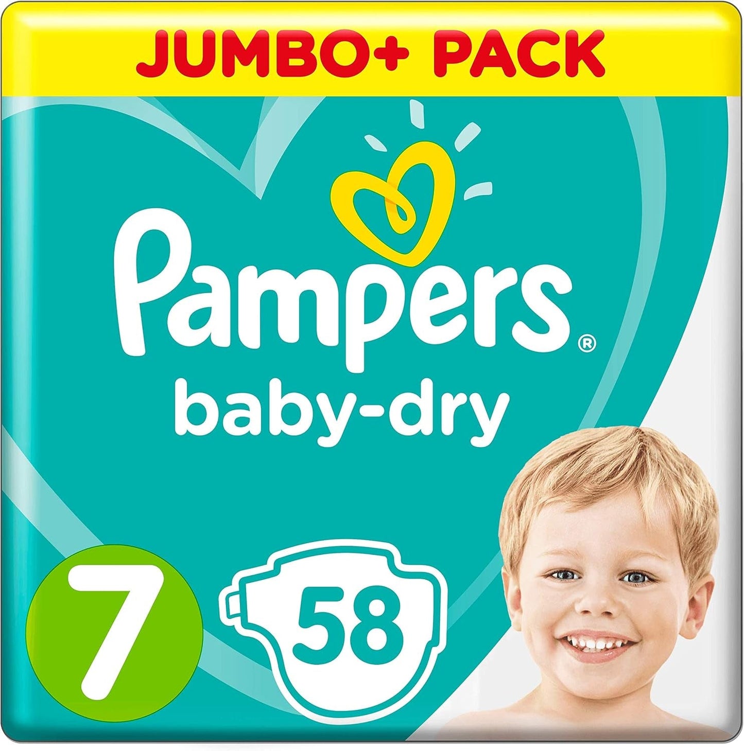 Luiers Pampers 81657566 Baby-Dry broek, wit