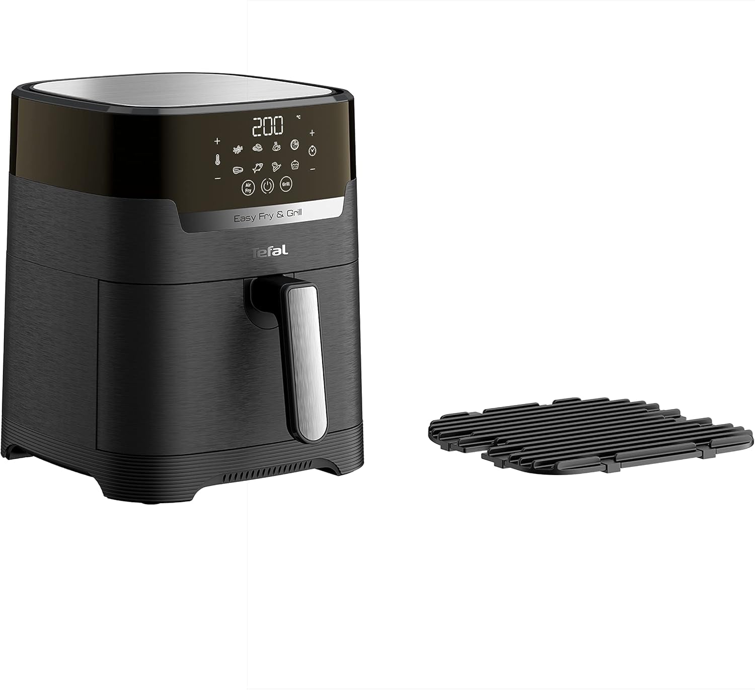 Tefal Easy Fry Max EY2458, 5 liter, Heteluchtfriteuse, 10 automatische kookprogramma's, digitaal touchscreen Apparaten Naty Shop Zwart Enkel - Zonder venster 4,2L