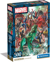 Clementoni Marvel puzzel 500 stukjes volwassenen - puzzel voor volwassenen in 49 x 36 cm - uitdagende puzzel voor volwassenen van Clementoni 35546 puzzel Naty Shop standaardtitel