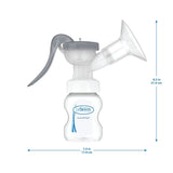 Handmatige borstkolf met 100% siliconen Softshape-bescherming (B, 25 mm flens) en antikrampjesopties + 150 ml fles met brede mond en speen niveau 1 met langzame doorstroming Accessoires Voeding en borstvoeding Bebe Naty Shop