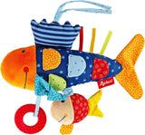 SIGIKID 40104 Actieve vis Baby Activity PlayQ Speelgoed voor kinderen meisjes en jongens aanbevolen vanaf 3 maanden Veelkleurig babyspeelgoed Naty Shop Veelkleurig/vis