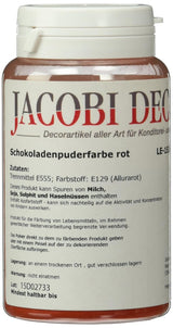 Cake Company Vetoplosbaar poeder Rode kleurstof (1 x 25 g) | Ideaal voor het kleuren van voedsel. Metallic effect