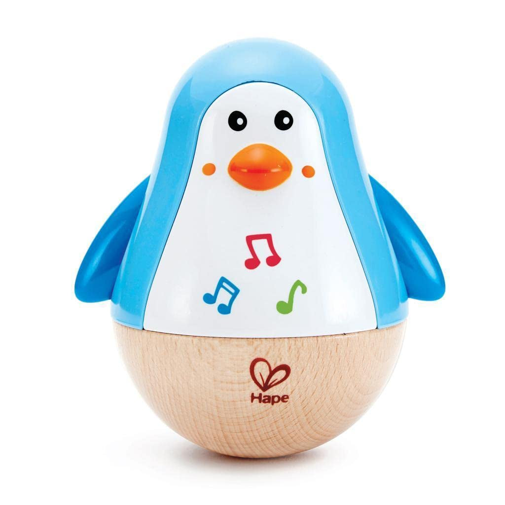 Baby Einstein Magic Touch muzikaal speelgoed met houten trommel, vanaf 6 maanden & Hape Penguin muzikale wobbler, kleurrijke wiebelende melodie, Roly-Poly speelgoed vanaf 6 maanden Bebe Toys Naty Shop