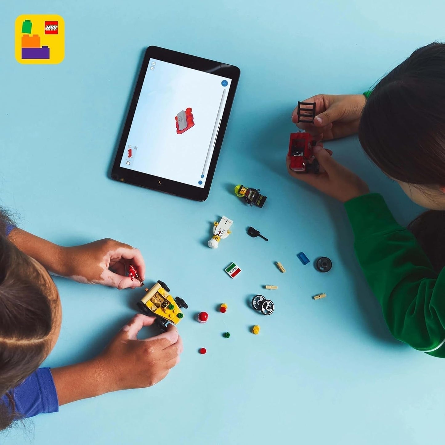 LEGO City pizzabezorgbus vs. Pizza Truck - Zeepkist speelgoed voor meisjes en jongens vanaf 5 jaar - Bouwset met minifiguren van 2 chauffeurs - Verjaardags- en feestdagencadeau 60458 Bouwsets Besuche den LEGO-Store