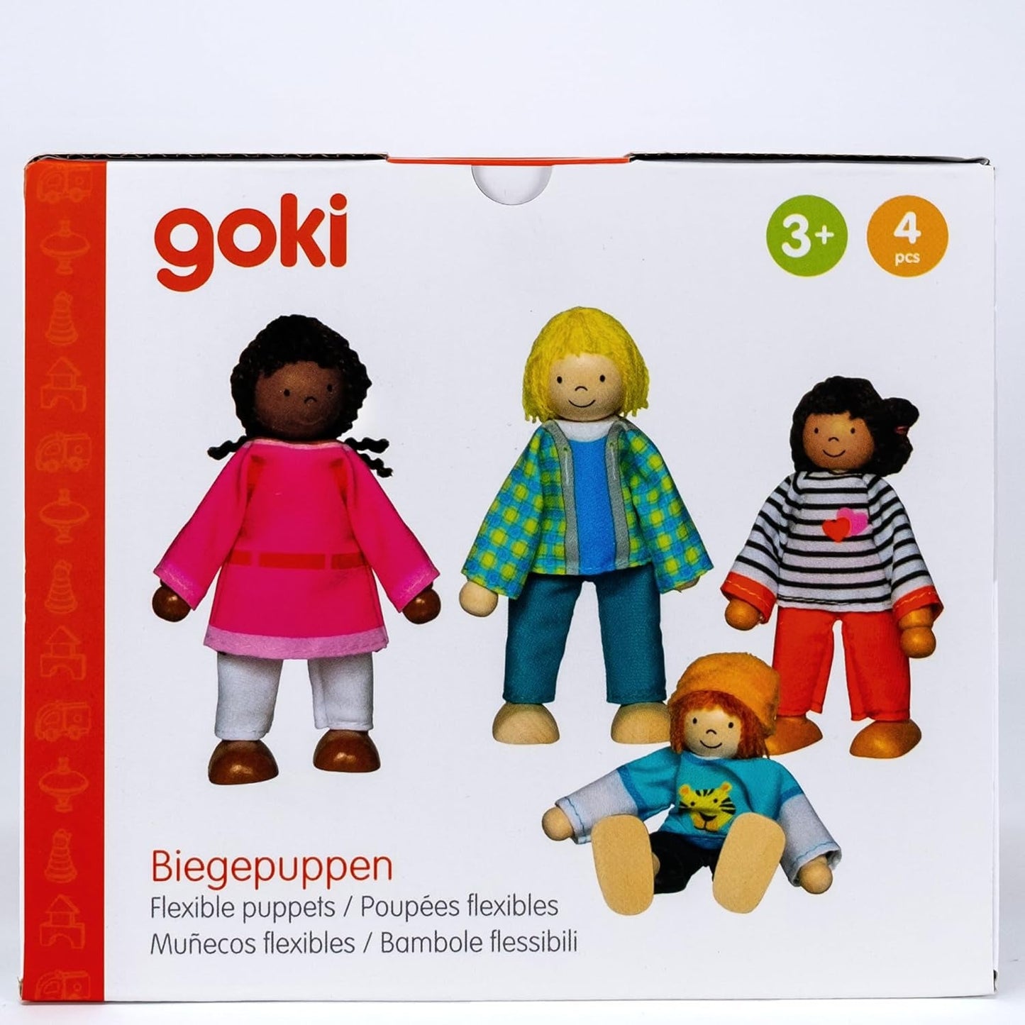 51463 - Flexibele poppen intercultureel gezin