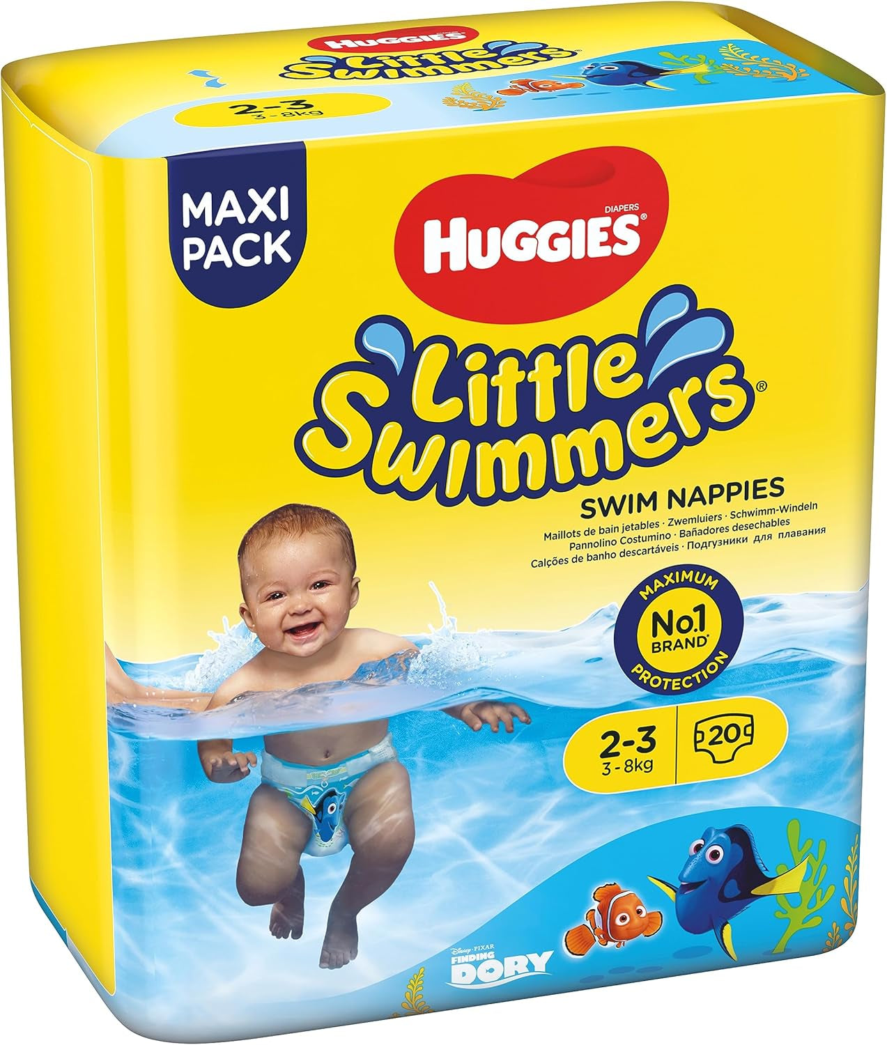 Huggies Little Swimmers Schwimmwindeln, Größe 2-3 (3-8 kg), 1 verpakking met 20 stuks