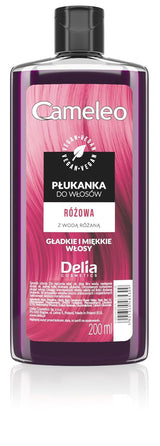 Cameleo - Roze Water Roze Haar Tonic Geen gele tint Semi-permanente haarkleuring - Voor blond en grijs haar - Kleur en verzorging - Vrij van parabenen | 200 ml Naty Shop Haarverf Nieuwe Versie - Roze 200 Ml (1 pakje)