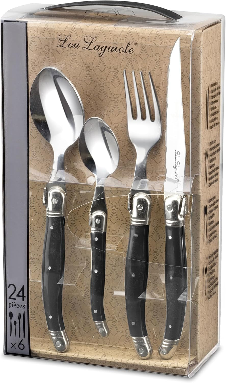 LOU LAGUIOLE TRADITION Steakbestekset 24-delig Keuken Naty Shop