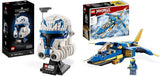 LEGO 75349 Star Wars Captain Rex Helmset Clone Wars Collectible Model Series 2023 Souvenirstuk en cadeau-idee Bouwsets Bekijk de LEGO-Store bundel met Jay's Thunder Jet Evo,