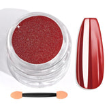 Saviland Chrome nagelpoederset - roze laser chroom nagelpoeder spiegeleffect laser nagelkunst, nagelglitter manicure decoratief poeder met sponssticks, nagelglitterpoeder nagelsalon
