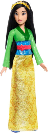Mattel DISNEY Prinses Aurora - pop met typische outfit, afneembare schoenen en tiara, sprankelend topje en afneembare rok met patroon, lang stylebaar haar, HLW09 Naty Shop Mulan Dolls