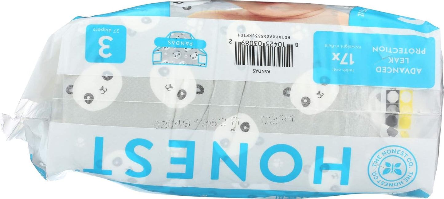 – Milieuvriendelijke en hoogwaardige wegwerpluiers, Panda's, maat 3 (7,3–12,7 kg), 27 stuks
