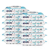 Kindii Feuchttücher Für Babies en Kinder Zuiver Water 99% - 99%Ige Zusammenzeit Auf Wasserbasis - Allantoïne - Unparfümiert - Dermatologisch Getestet - Für Empfindliche Haut - 720 Stück - 12X60 Stück Naty Shop