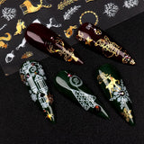 9 Blatt Nagelsticker Weihnachten Nagelaufkleber Selbstklebend Weiß Rentier Schneemann Nail Art Sticker Decoratie Nageldesign Zubehör