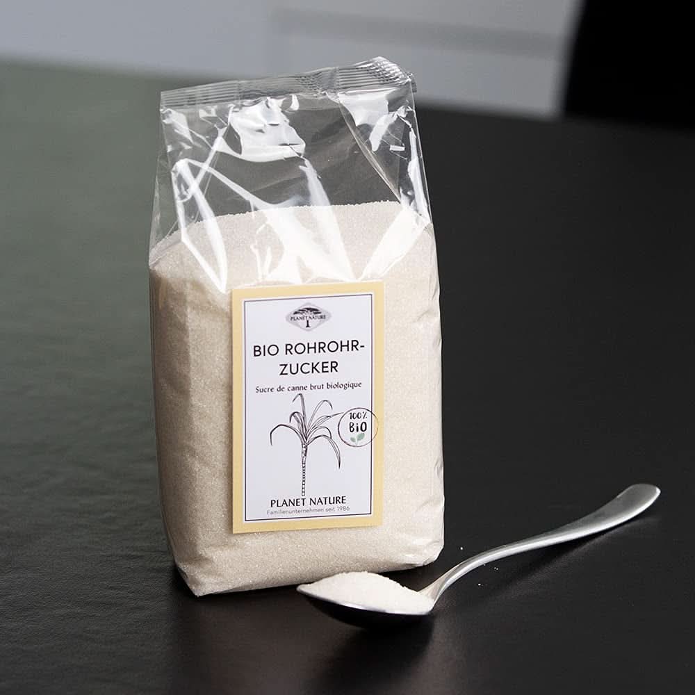 Rauwe biologische rietsuiker, 1 Kg Zoetstoffen Naty Shop