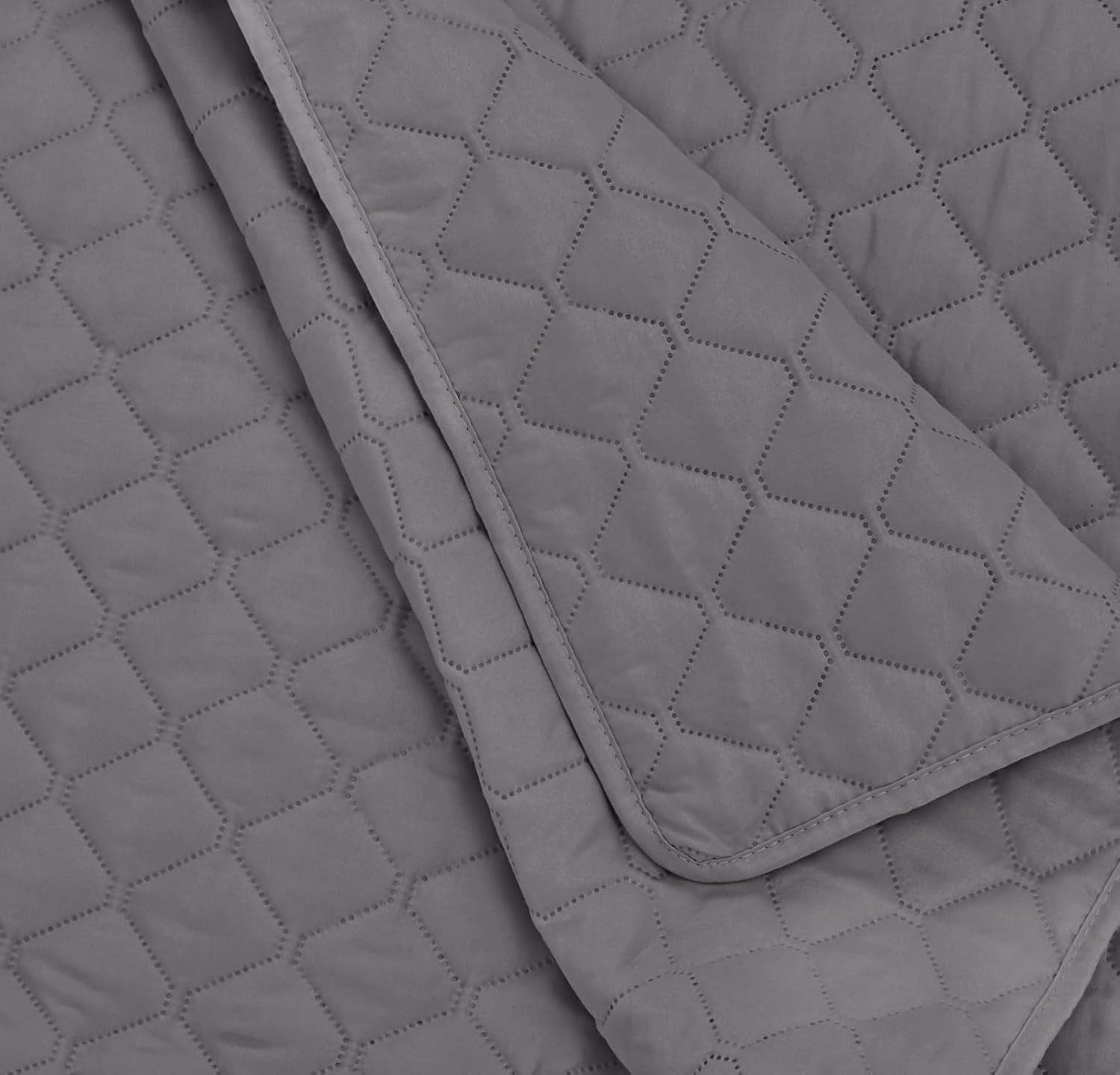 Amazon Basics oversized dekbed met reliëf, 170 X 210 cm, donkergrijs ruitpatroon Bedden en dekens Besuche bij Amazon Basics-Store