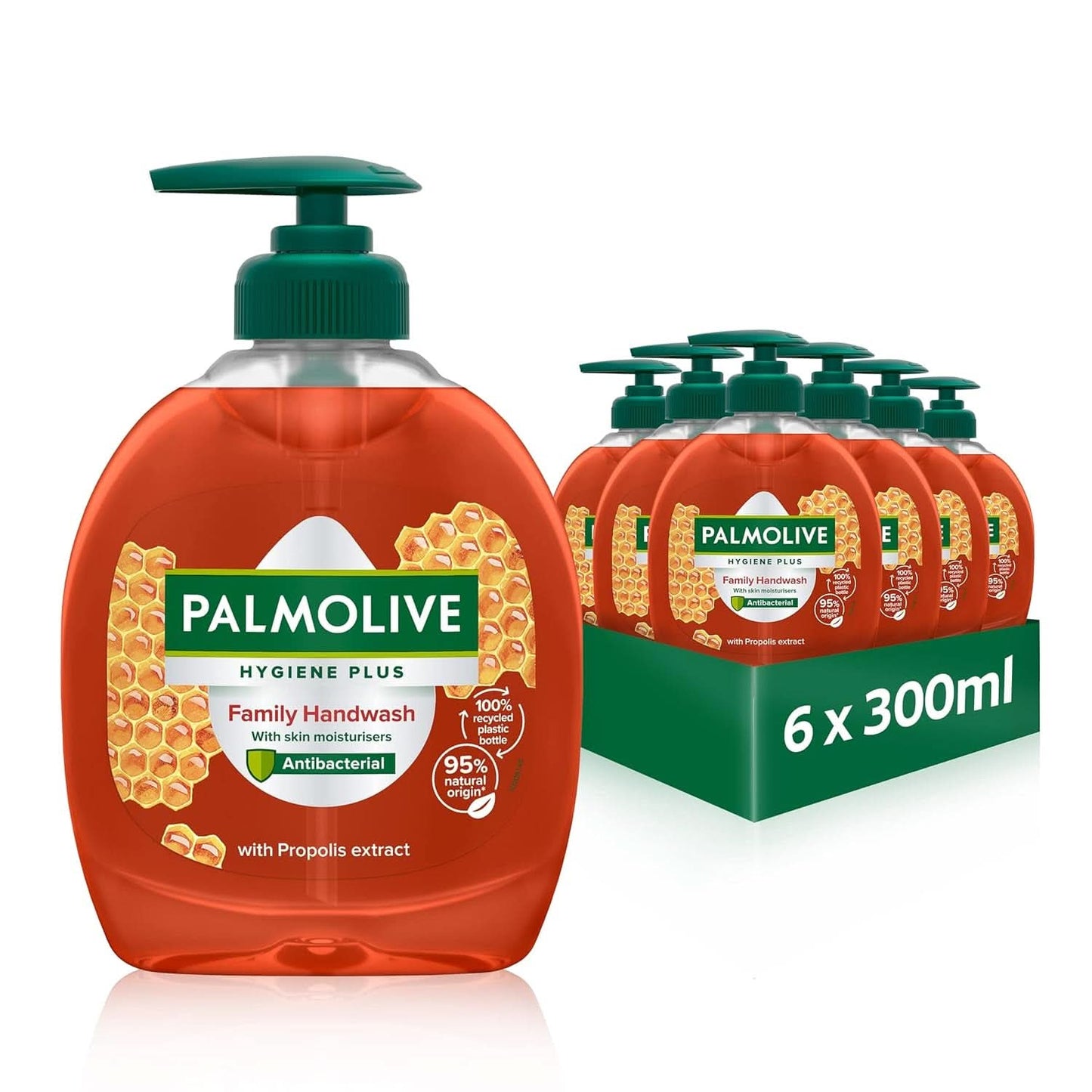 Palmolive, Vloeibare zeep voor delicate handreiniging, set 6 x 300 ml Douche en bad Naty Shop