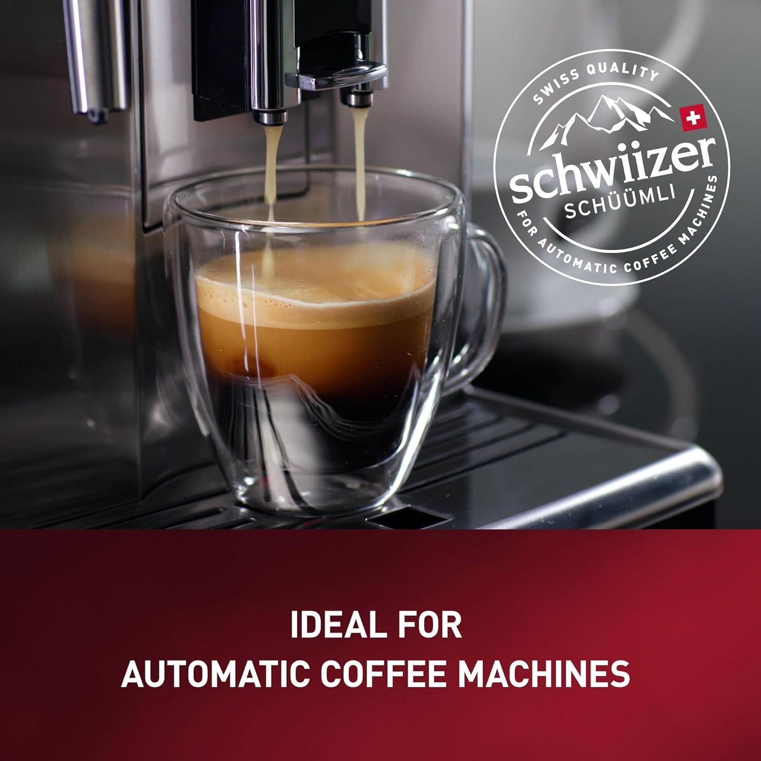 Schwiizer Schüümli Espresso, 100% Arabica koffiebonen, sterk en intens, ideaal voor automatische espressomachines, sterkte 4/5, medium branding, Rainforest Alliance, 1kg