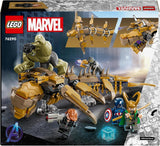 LEGO Marvel Avengers vs. Leviathan bouwspeelgoedset met Hulk en Captain America, Loki, Black Widow en Chitauri minifiguren Avengers speelset voor jongens en meisjes 7+ 76290 bouwsets Besuche in LEGO-Store