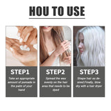 Natuurlijke witte haarverf, witte haarwaskleurstof, unisex witte natuurlijke haarverf, witte haarverf, cosplay Halloween feest haarwas, haarverf feest haarwas, 30ML Naty Shop haarverf