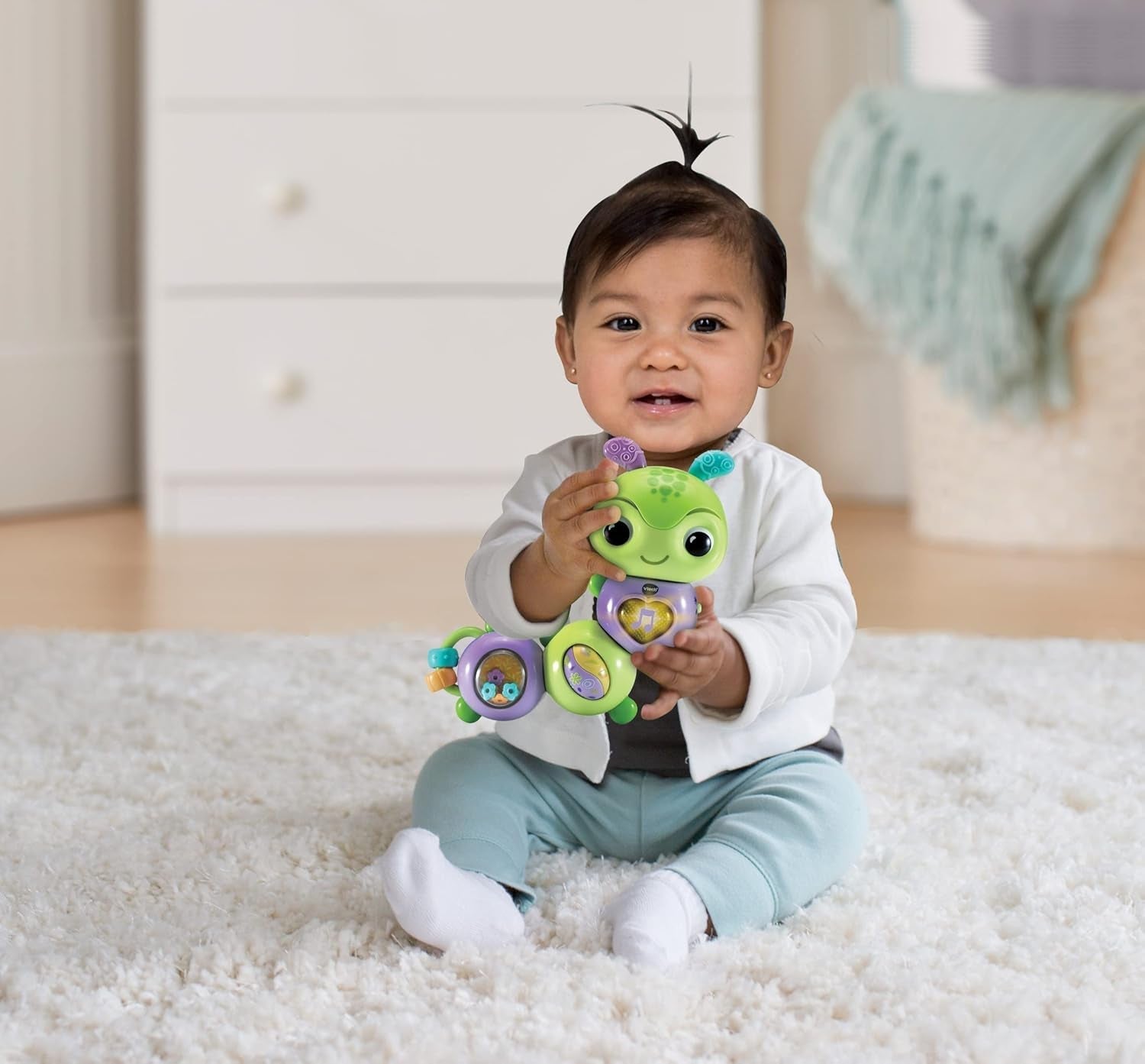 VTech Baby Spinning Fun Caterpillar - Praten en zingen Interactief speelgoed met bel en motoriek - Voor 6-24 maanden Babyspeelgoed Naty Shop