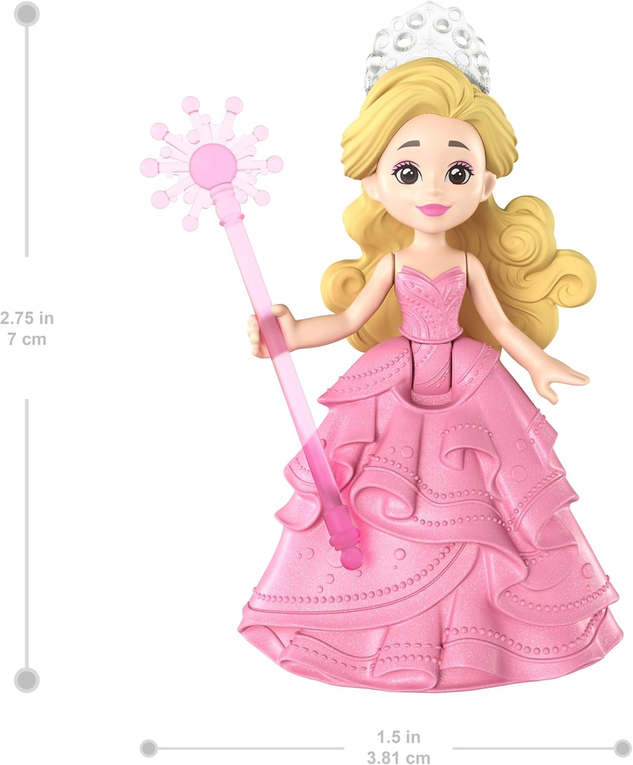 Mattel Universal Pictures Evil Glinda drijvende bubbel, bekende film geïnspireerde Glinda minipop en voertuigspeelset, JFM25, [Meerkleurig]