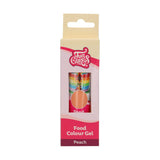 Funcakes Peach Gel voedingskleurstof: Hooggeconcentreerde voedingskleurstof voor deeg, room, fondant en marsepein. Gemakkelijk doseren. Eén druppel om levendige kleuren te creëren. Halal. 30 gram