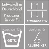 Traumnacht licht zomerdekbed 155X220 Cm, anti-allergisch dekbed, speciaal voor de zomer, met comfortabele zachte microvezelhoes, Oeko Tex gecertificeerd, geproduceerd volgens de Duitse kwaliteitsnorm Dekbedden en dekbedden Naty Shop