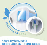 Emsa 515585 Voedselclip & Sluiting | 3-delige set | kunststof | transparant / groen | 0,55 / 1 / 2,2 liter Naty Shop voedselbewaardozen