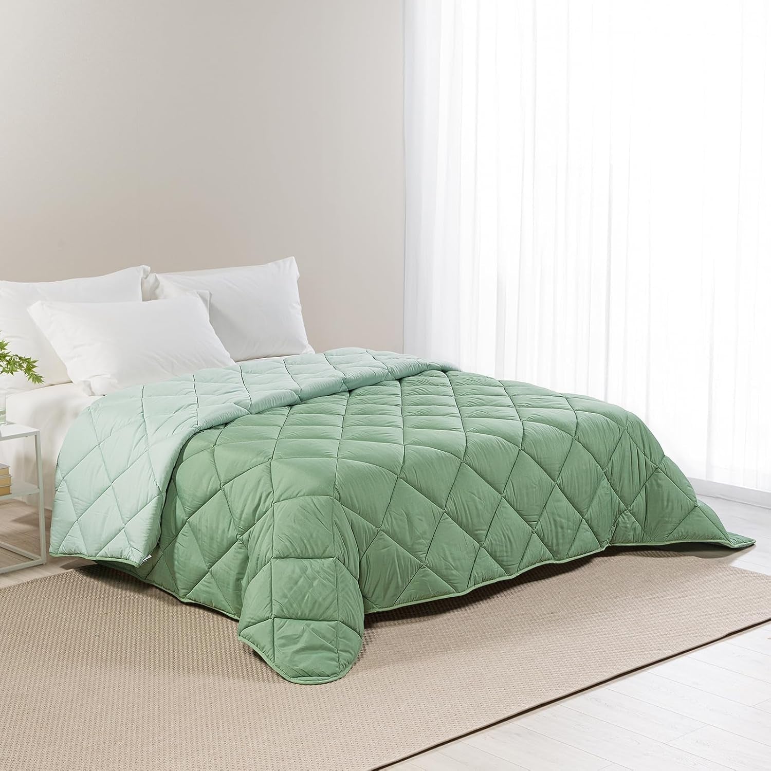 Caleffi tweepersoonsbed winterdekbed 260 x 265 cm microvezel tweepersoonsbed winterzacht comfortabel gewatteerd duurzaam wasbaar hypoallergeen dekbed gemaakt in Naty Shop Quilts en quilts
