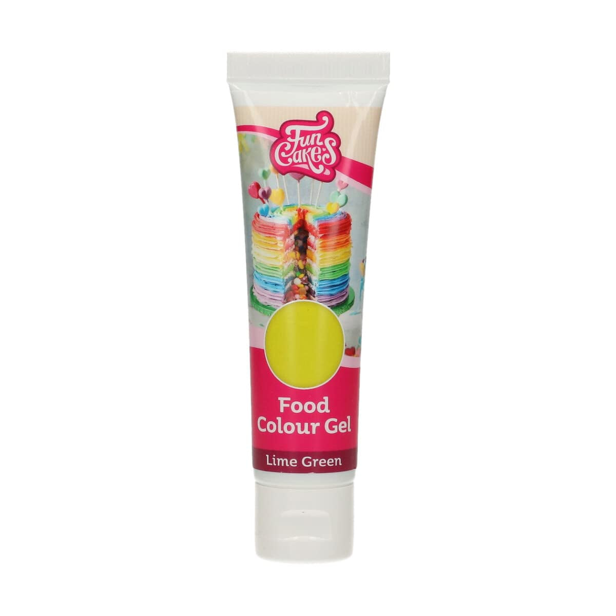 Funcakes Lime Green Gel voedingskleurstof: Hooggeconcentreerde voedingskleurstof voor deeg, room, fondant en marsepein. Gemakkelijk doseren. Eén druppel om levendige kleuren te creëren. Halal. 30 gram