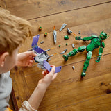 LEGO Marvel Green Goblin bouwfiguur, beweegbaar superschurk bouwspeelgoed voor kinderen vanaf 8 jaar, jongens en meisjes, Spider-Man universumset met sliders en pompoenbommen, superheld cadeau-idee 76284 Bouwsets Besuche in LEGO-Store