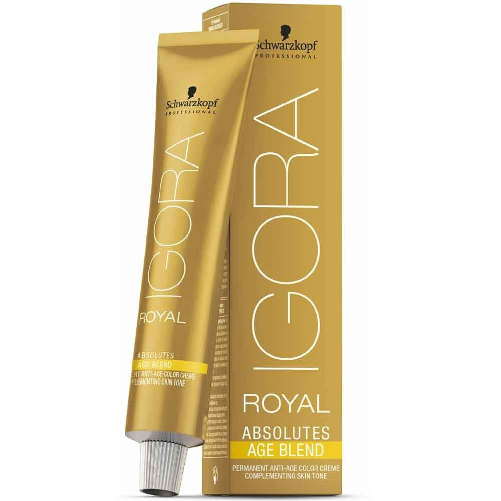 Igora Royal Absolute Age Blend Haarkleur, 7-560 Chocolade Goud Medium Blond, 60 ml Naty Shop Haarverf 8-140 Lichtblond Cendré Beige 60 Ml (1 pakje)