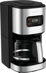 Krups F30908 ProAroma Espressomachine met filter en glazen karaf, inhoud 1,25 l, 10-15 kopjes, 1050 W, zwart