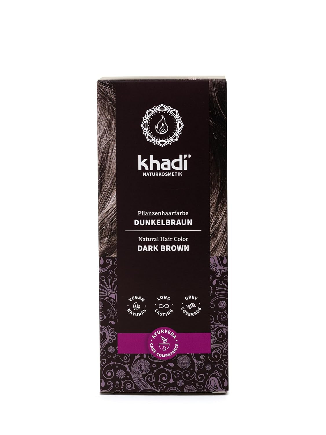 khadi GOLDBRAUN Kruidenhaarkleur Helder amber tot zacht en glanzend goudbruin Haarkleur 100% natuurlijke kruidenhaarkleur Natuurlijke en veganistische gecertificeerde natuurlijke cosmetica 100 g Naty Shop Haarverf Donkerbruin 100 G (1 pakket) Enkel