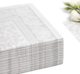 Papstar 11682 50 servetten "Royal Collection" 1/4 vouw 40 X 40 cm "Ornamenten", wit