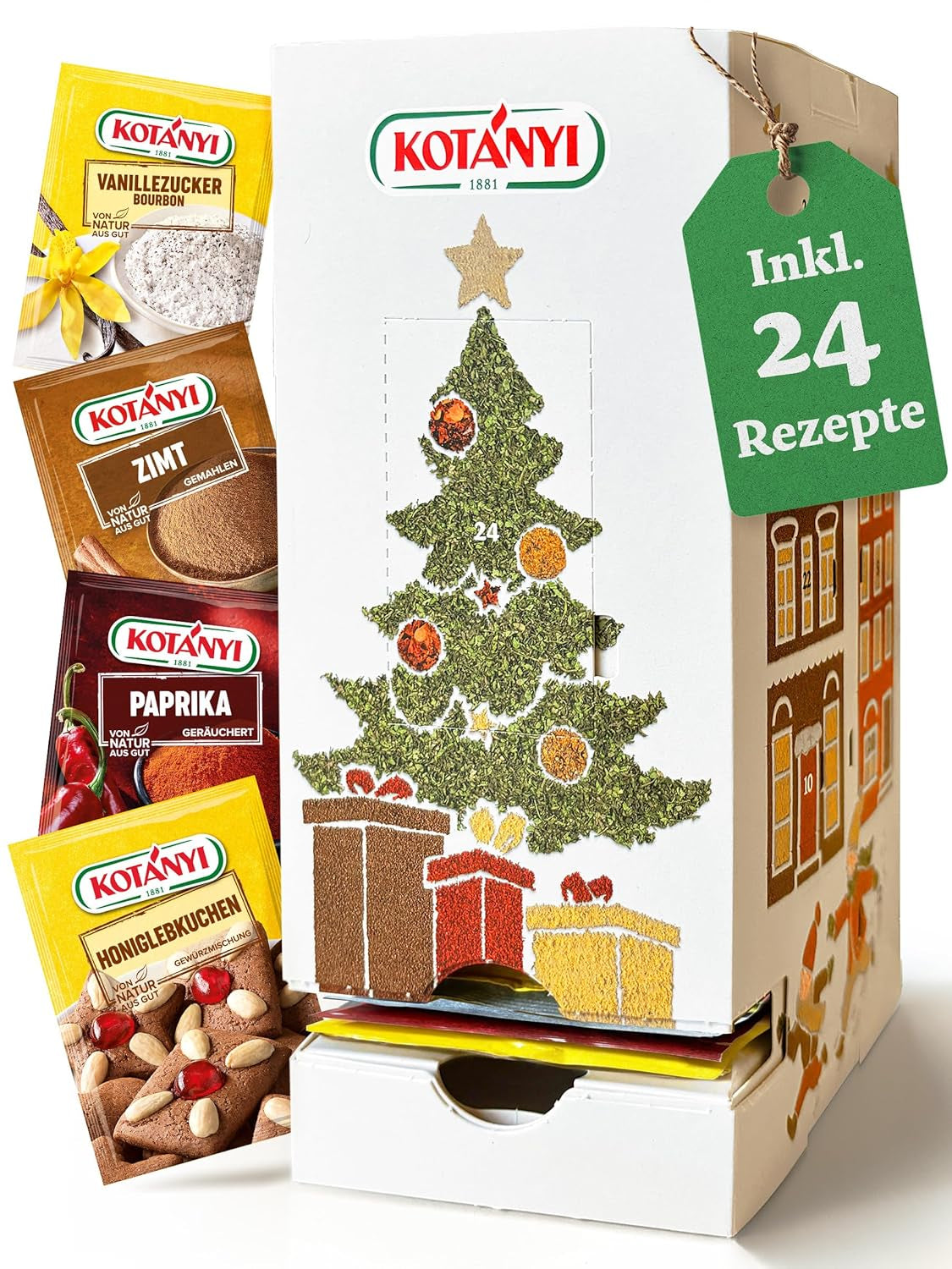KOTÁNYI Grill Spices Gift Set - 6er Carrier - Cadeaus voor mannen - Grill Zubehör & Spice Set für jedes BBQ - Grill Zubehör inkl. Magic Dust - [Jetzt Geburtstagschenken für Männer bestellen!]