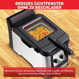 Tefal FR600D Clear Duo Frituurpan, frituren met minder rook en geurtjes, inhoud 1,2 kg, thermostaat, timer, groot kijkvenster zonder condens Huishoudelijke apparaten Naty Shop