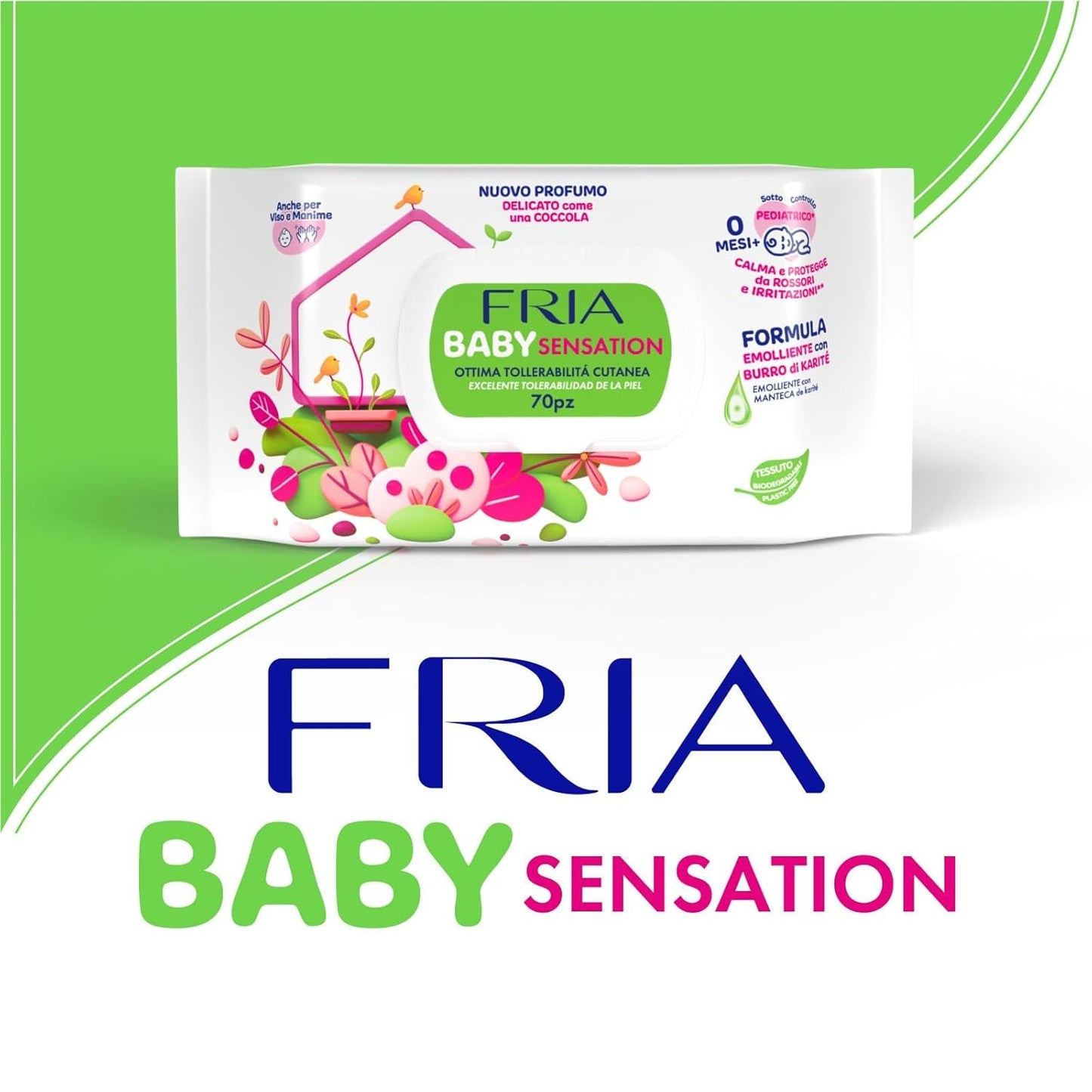 Baby Sensations met deksel, 72 vochtige doekjes, reinigingsdoekjes voor persoonlijke verzorging, unisex, kinderen