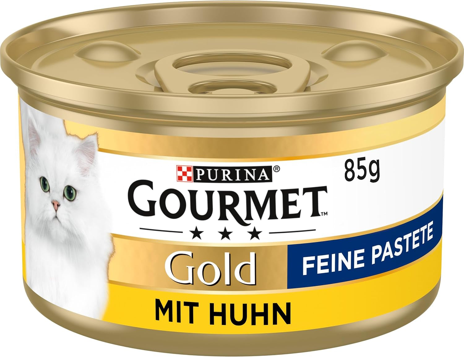 Gourmet Gold Fine Paste Katzenfutter nass, met Huhn, 12er-pakket (12 x 85 g)