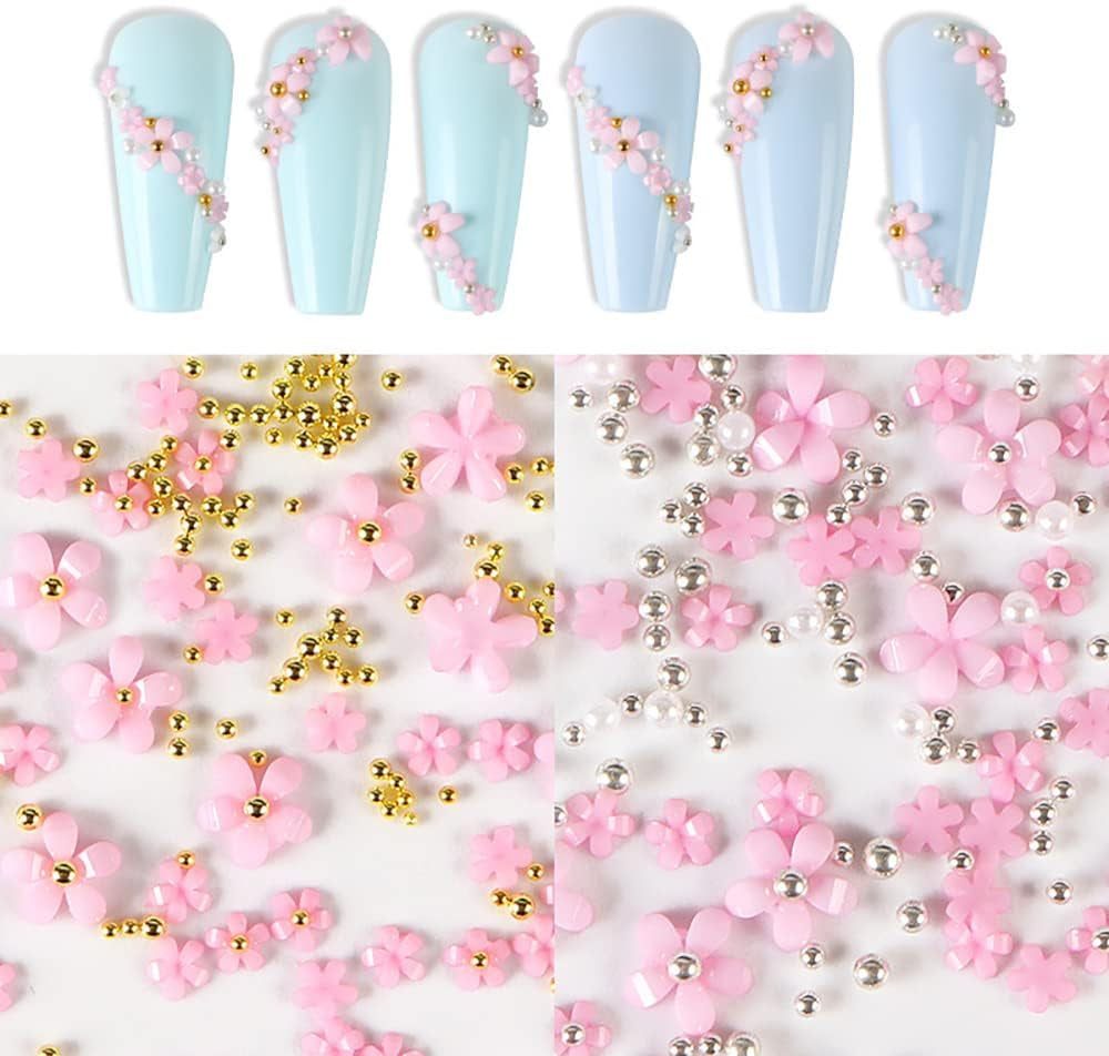 3D bloemnagels, 6 rasters, bloemnagelbedels, acryl nagelsteentjes, nagelaccessoires, DIY lente nageldecoraties