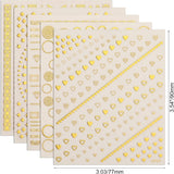 MWOOT 10 vellen gouden nagelsticker Abziehbilder Nail Art Sticker, 3D zelfklevende nagelstickers set Linien Streifenband Design, DIY Metallic Nailart Aufkleber Maniküre Zubehör Für Nagel Decoratie