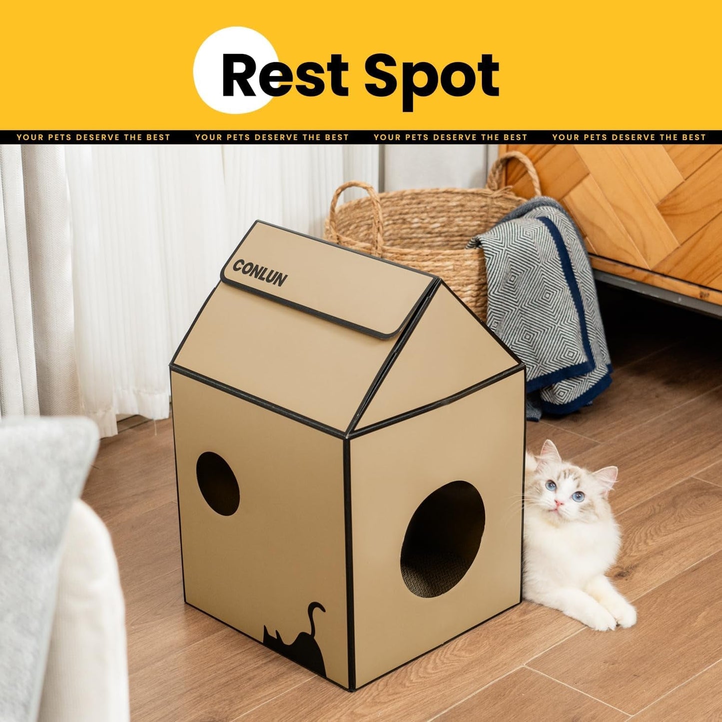 Dekens en meubels, Huisdieren, Grotten & Huizen, Katten, Kattenbedden, Katten - bedden, matrassen